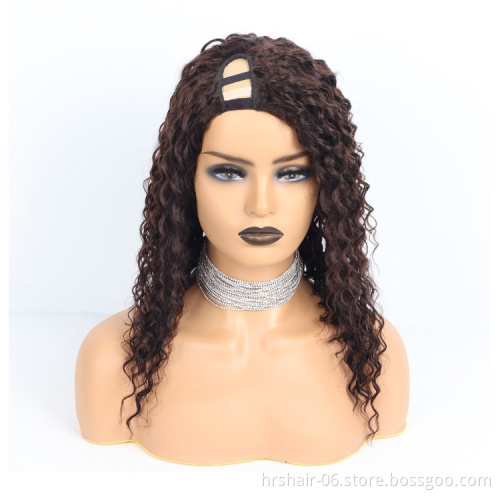 Best quality u part wig human hair  wholesale wigs 100% human Raw Virgin Cuticle Aligned Indian hair wig